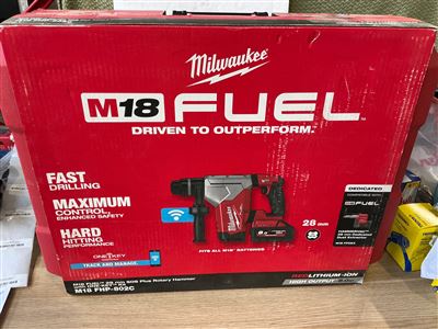 Milwaukee Cordless 18 V Rotary Hammer  Drill -with 2 x  8.0 Ah Battery / Charger Thumbnail