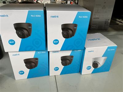 Reolink Security Video Cameras -Quantity  of -4.   Model RLC-820 A -  1@ RLC-12224A Thumbnail