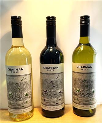 Chapman Grove, Margaret River - Mixed Case of 12 Bottles 750ml ( Consisting of - 6 x Cabernet Merlot 2017, 3 x Sauvignon Blanc 2018 and 3 x Blanc Semillon 2018) Thumbnail