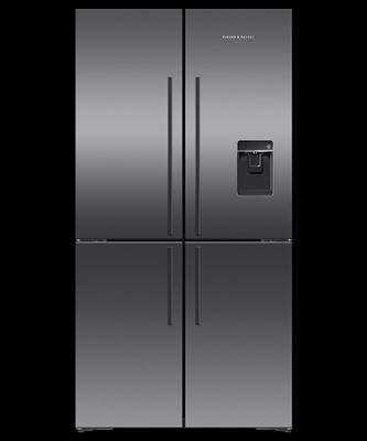 Fisher & Paykel Freestanding Quad Door Refrigerator Freezer, 90.5cm, 538L, Ice & Water, Model Number: RF605QDUVB2 - RRP $3699. Serial Number:BAQA70026 Thumbnail