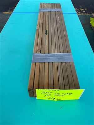 70 x 19 x 0.9 M, Tan-E Green Pine, Square Top Picket, 10 Pcs Total PK# GW999997 Thumbnail