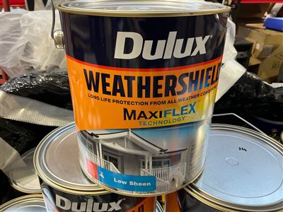 Dulux Weather Shield -Low Sheen - True Red - 4 Litre Thumbnail