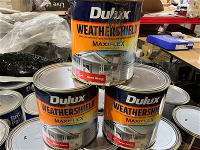 Dulux  Weather Shield   - Semi Gloss Extra Bright Base -Quantity  of 3 @ 4 Litre Thumbnail