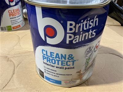 British Paints Clean and Protect - Matt Black - 4 Litre Thumbnail
