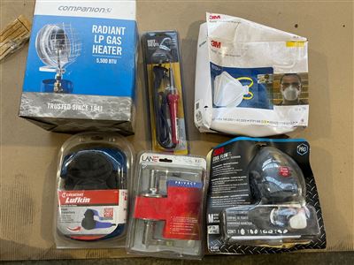LP Gas Camp Heater , Cool Flow Respirator, Soldering Iron , Privacy Set etc. Thumbnail