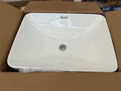 Seima OBELLO 501 Basin, rect, 0T OF Wh Gloss, Sold Per Each, RRP $350 Thumbnail