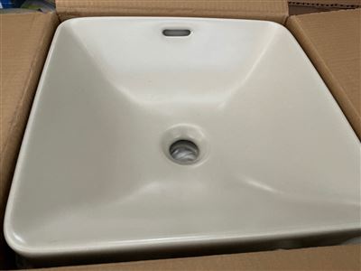Seima OBELLO 376 Basin Inset, square, OF Salt Stone, Sold Per Each, RRP $435 Thumbnail