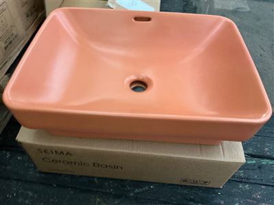 Seima OBELLO 501 Basin Inset, rect, OF Terracotta, RRP $450 Thumbnail
