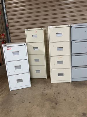 3 x 4 Drawer Filing Cupboard, 1 x 3 Drawer Filing Cupboard - Collection From Kadina Thumbnail
