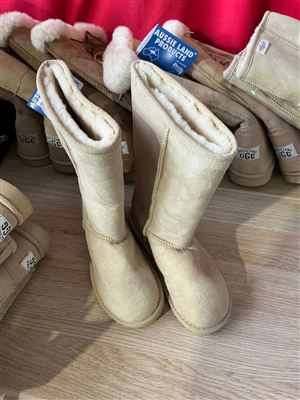 UGG Boots - Aust Size 5 USA Mens 6 USA Ladies 7, Long Pull Ons, Sand Colour, Sold Per Each Thumbnail