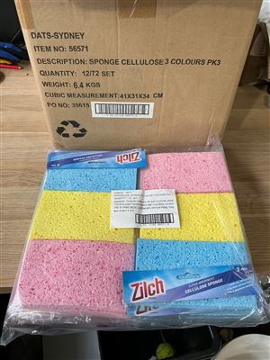 Zilch Sponges - Carton of 6 Packs of .12 x3 Thumbnail