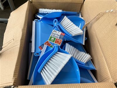 Mini Dustpan and Brush Set . Carton  of 72 Thumbnail