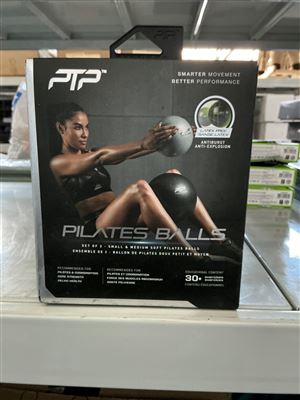 PTP Pilates Balls, Set of 2, Small & Medium Soft Pilates Balls. Thumbnail