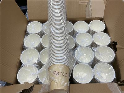 Coffee Cups - 8 Oz. Single Wall PLA Paper Hot  Cup - Carton of 1000 Pcs . Thumbnail
