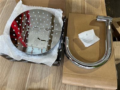 Overhead Shower 200 mm Round Chrome and 200 mm Round Shower Arm Thumbnail