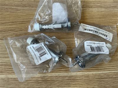 Gainsborou - Wall Stop with Rubber Buffer. - Quantity of 3 Thumbnail