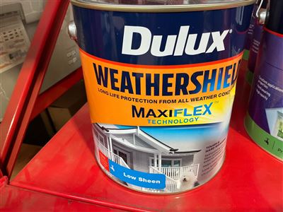 Dulux Weather Shield -Low Sheen - True Red   - 4 Litre Thumbnail