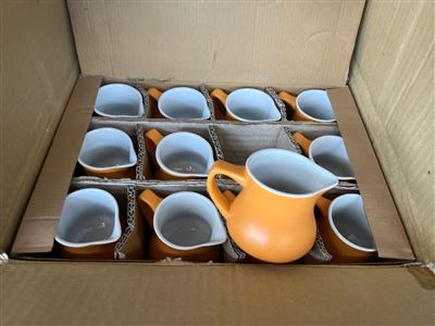 Crockery - 125 Milk Jug Matt Orange- Carton of 8 Dozen Thumbnail