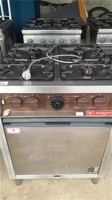 Stainless Steel Oven - Gas 4 Burner - Angelo Po 51TC ( Collect From Port Lincoln Campus) Thumbnail