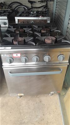 Stainless Gas Range 4 Burner with Gas Oven Fagor 700 Series CG-741 A ( Collect From Port Lincoln Campus) Thumbnail