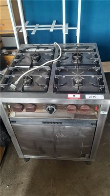 Stainless Steel 4 Burner Gas Range Oven Angelo Po 51TC ( Collect From Port Lincoln Campus) Thumbnail