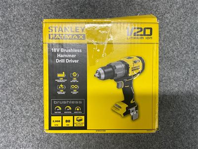 Stanley Fatmax 18V Brushless Hammer Drill Driver, No Battery Thumbnail