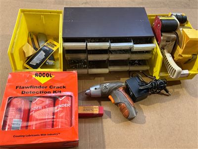 Nut & Bolt Drawer , Crack Finder , Box Cutter & Small. Cordless Driver Thumbnail