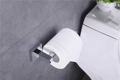 Chrome Toilet Roll Holder Brass Construction Thumbnail