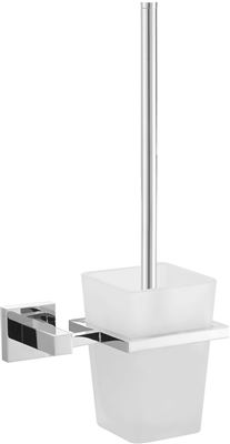 Chrome Toilet Brush Holder Brass Construction Thumbnail