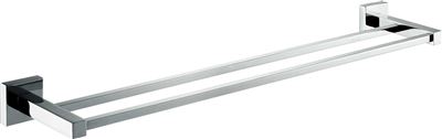 Chrome Double Towel Rail Brass Construction Thumbnail