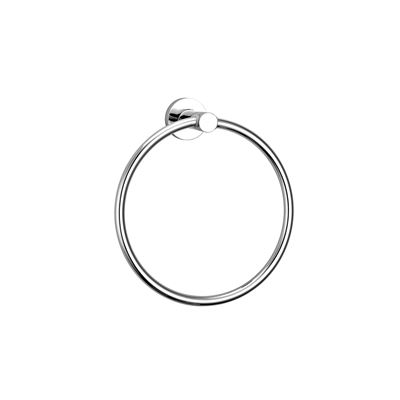 Chrome Towel Ring Brass Construction Thumbnail