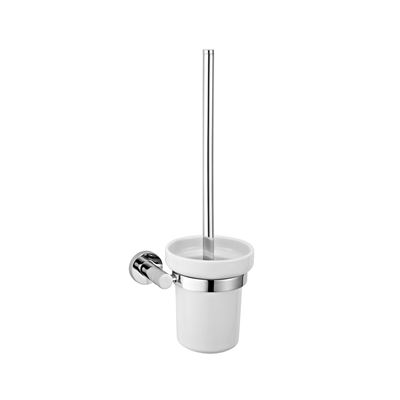Chrome Toilet Brush Holder Brass Construction Thumbnail