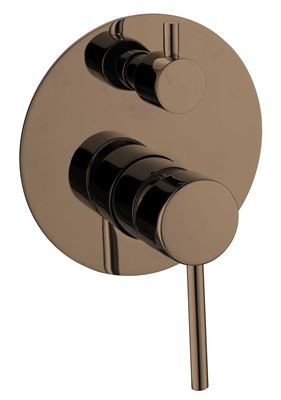 Brushed Rose Gold Shower Mixer with Diverter Thumbnail