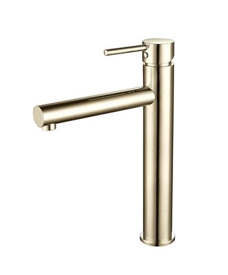 Brushed Gold Single-Lever Basin Mixer Tap Thumbnail