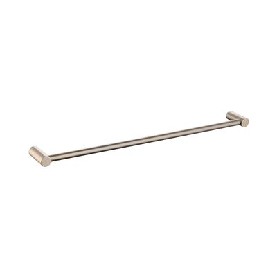 Brushed Gold 60cm Single Towel Rail Brass Construction Thumbnail
