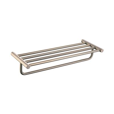 Brushed Gold Triple Towel Rail Rack Thumbnail