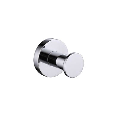 Chrome Single Robe Hook Brass Construction & Stainless Steel Thumbnail