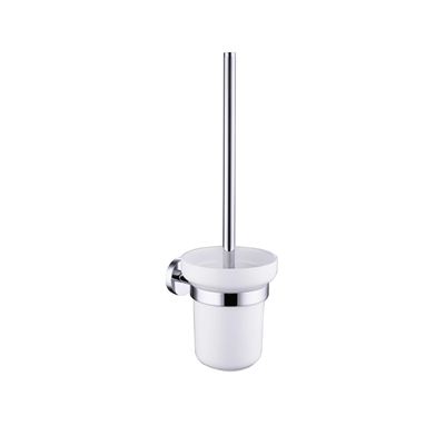 Chrome Toilet Brush Holder Brass Construction & Stainless Steel Thumbnail