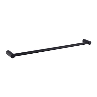 Matte Black 60cm Single Towel Rail Thumbnail