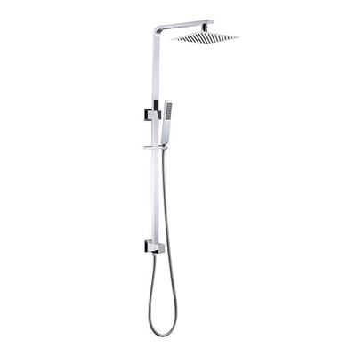 Chrome Solid Brass Twin Shower Set - Bottom Water Inlet Thumbnail