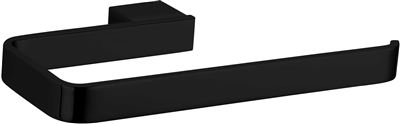 Matte Black Towel Ring Brass Construction Thumbnail