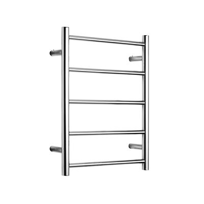 Polished Heated Towel Rail Rounded 600mmH x 450mm W x 120mmH 201 Stainless Steel Thumbnail