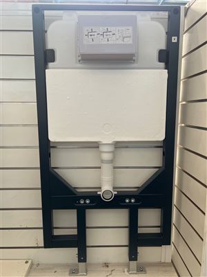 R&T Concealed Cistern/Tank with Stainless Steel 304 Flush Button to Suit Excelsior Domus Wall Hung Toilet Model Ex-Whp-01 Thumbnail