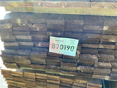 90 x 22, Tinted Pine, Merch Decking, 120 pcs @ 2.4 M, 288 Lin Metres Total Pk 870190 Thumbnail