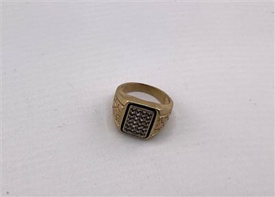 Gold Gents CZ Ring Thumbnail