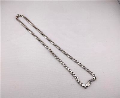 Sterling Silver Flat Curb Link Chain Thumbnail