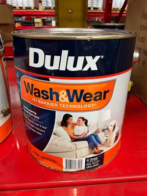 Dulux Wash & Wear-  Low Sheen -Ultra  Deep Base  - 4 Litre - Thumbnail