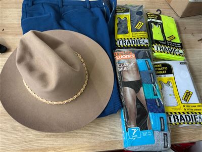 Akubra Hat, Singlets, Men’S Briefs and Pair Pants Thumbnail