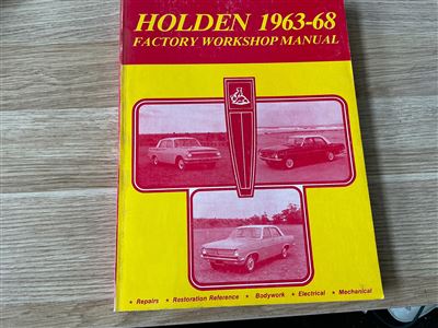 Holden Workshop Manual- 1963 - 1968 Thumbnail
