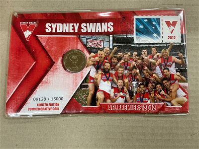Commemorative Coin  2012 Premiers 1 Dollar and Stamp Pack Thumbnail